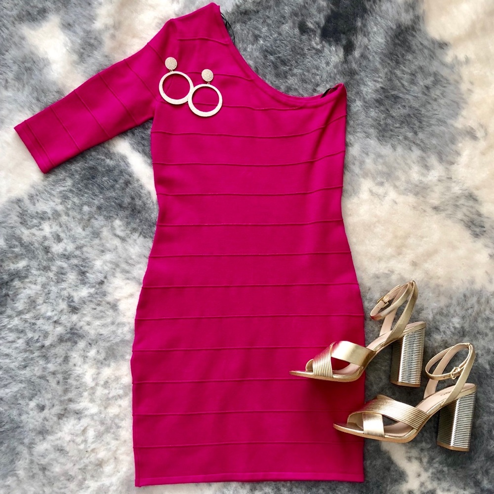 Forever 21 Fuchsia Bodycon Dress NWT